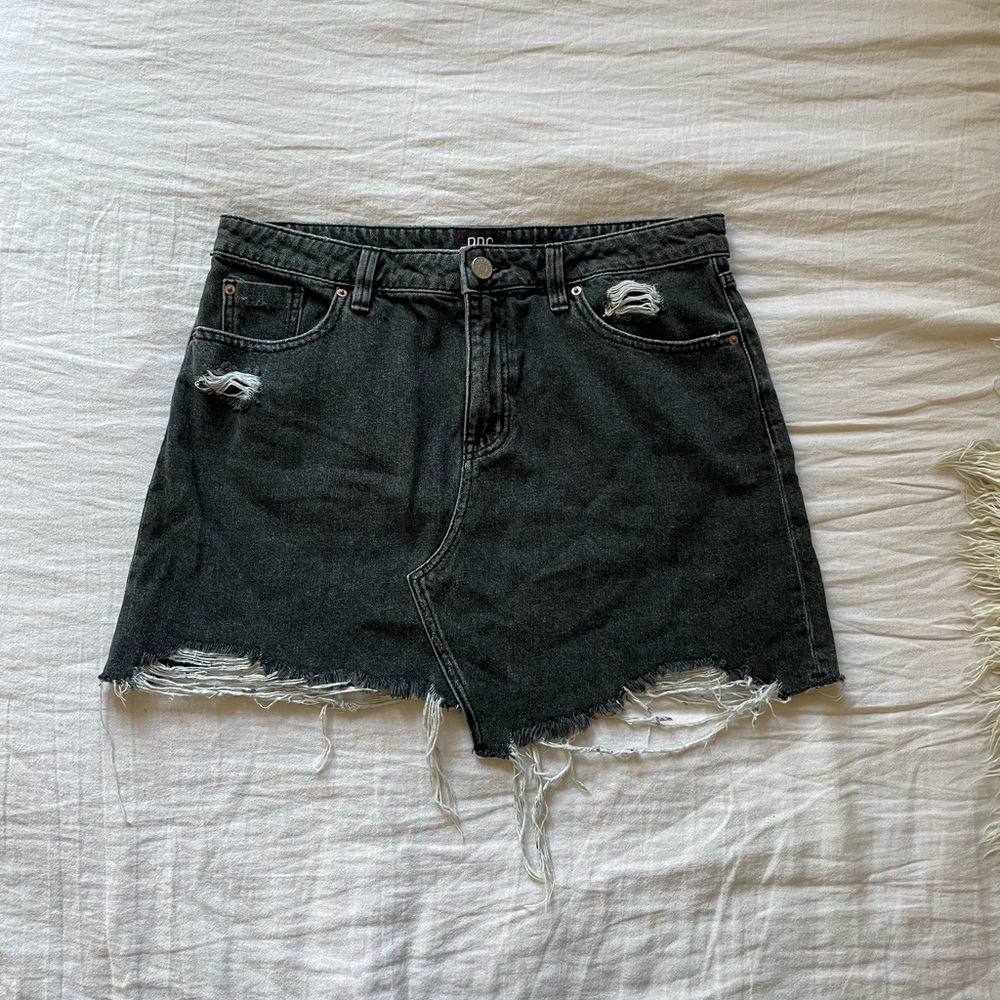Urban Outfitters distressed denim skirt